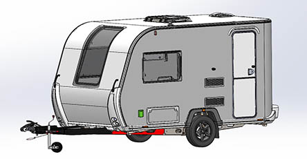 3D Caravan Cover modelling  
