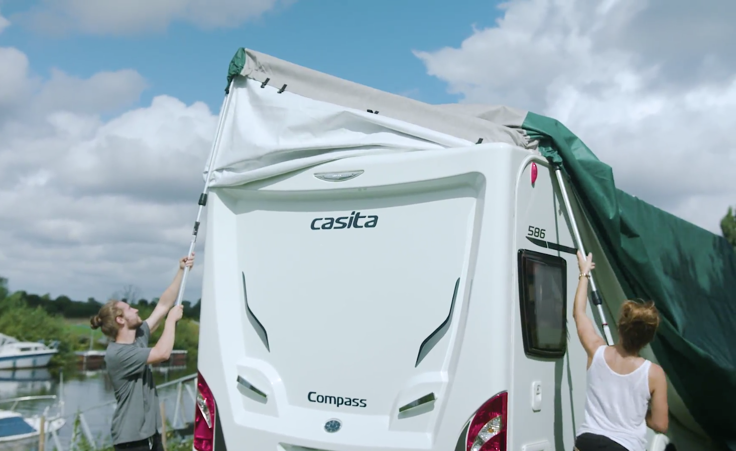 Click to read Watch our caravan cover Fitting Guide video