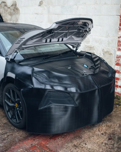 An image of workshop body protection cover on a Lotus.